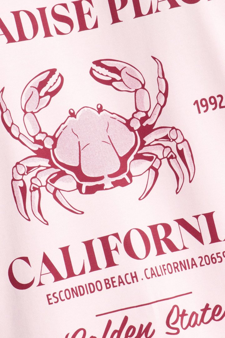 Malibu Bay Heavy Weight Short Sleeve Tee - Pink