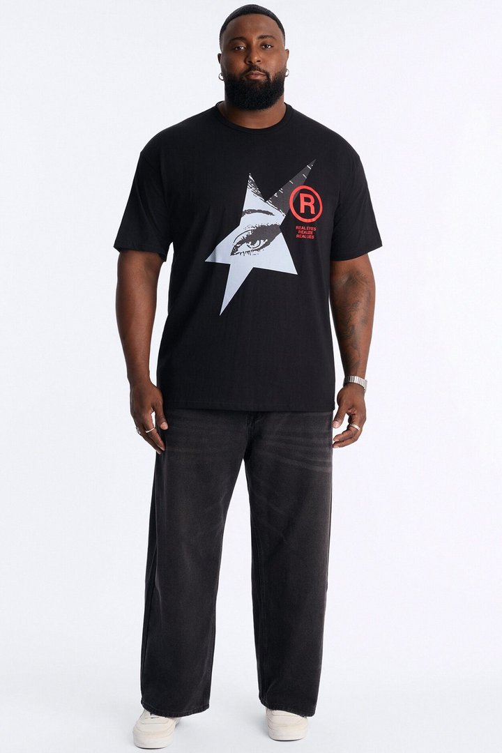 Real Eyes Lie Short Sleeve Tee - Black