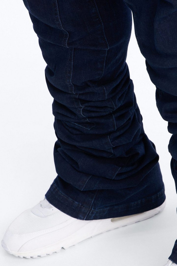 Ultra Stacked Skinny Caprenter Jean - Dark Wash