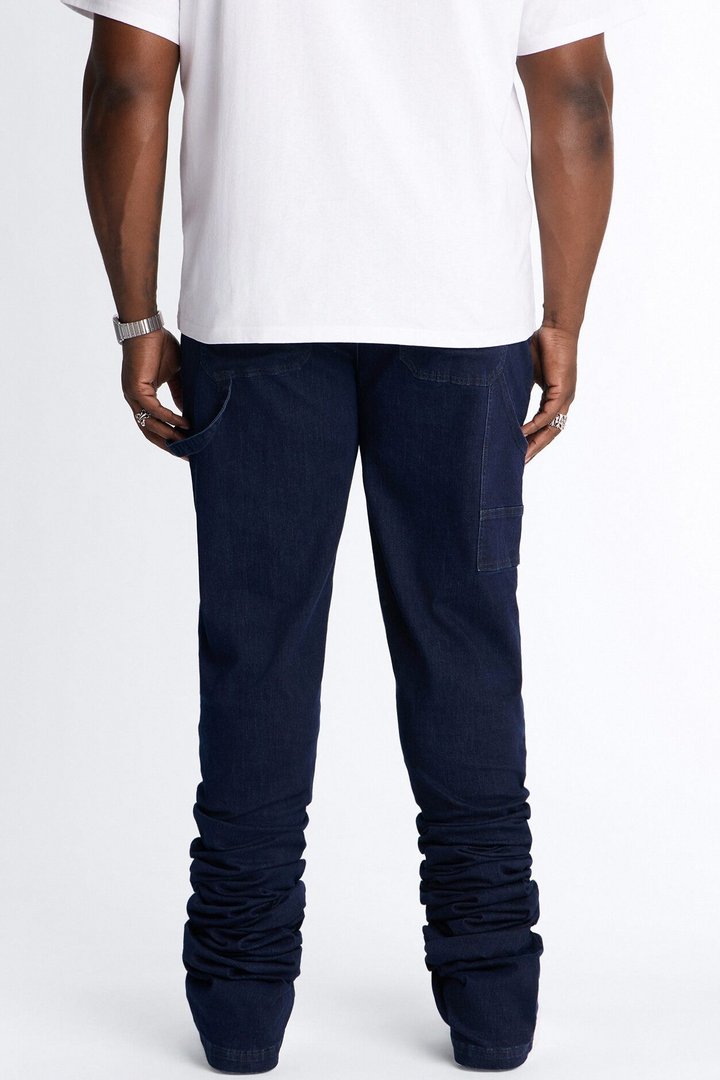 Ultra Stacked Skinny Caprenter Jean - Dark Wash