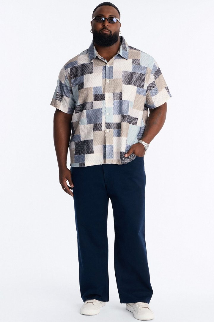 Mac Chino Baggy 5 Pocket Pant - Navy