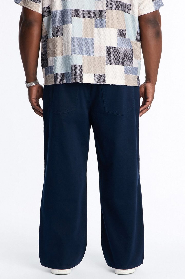 Mac Chino Baggy 5 Pocket Pant - Navy