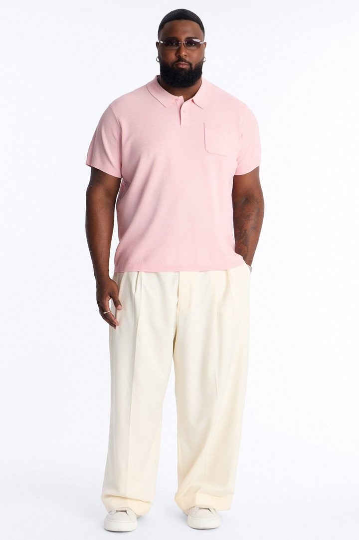 Everyday Pocket Pique Polo - Pink