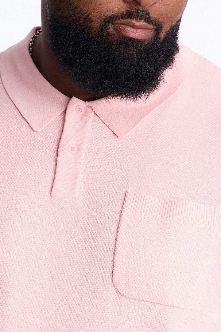 Everyday Pocket Pique Polo - Pink