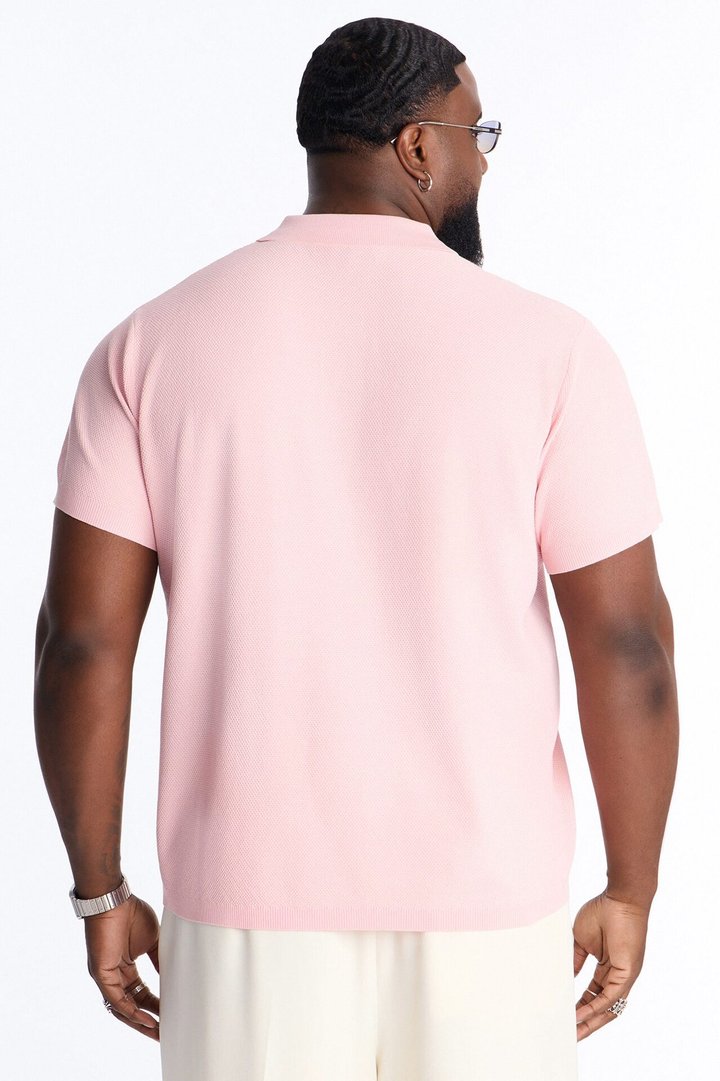 Everyday Pocket Pique Polo - Pink