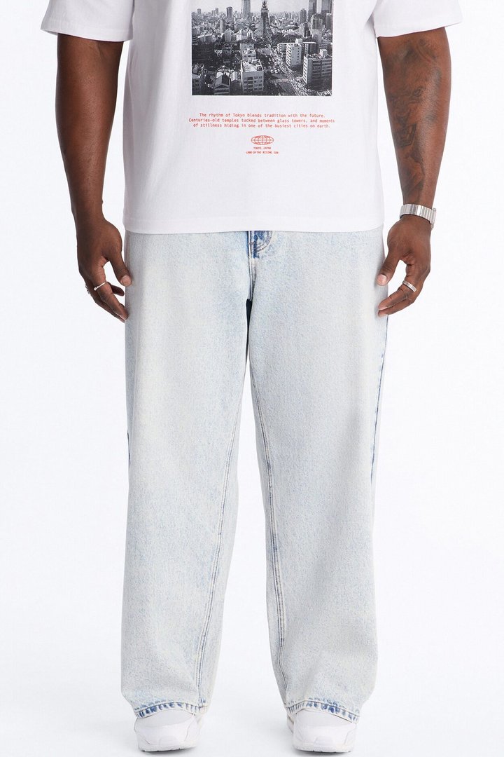 Baldwin Baggy Jeans - Light Blue Wash