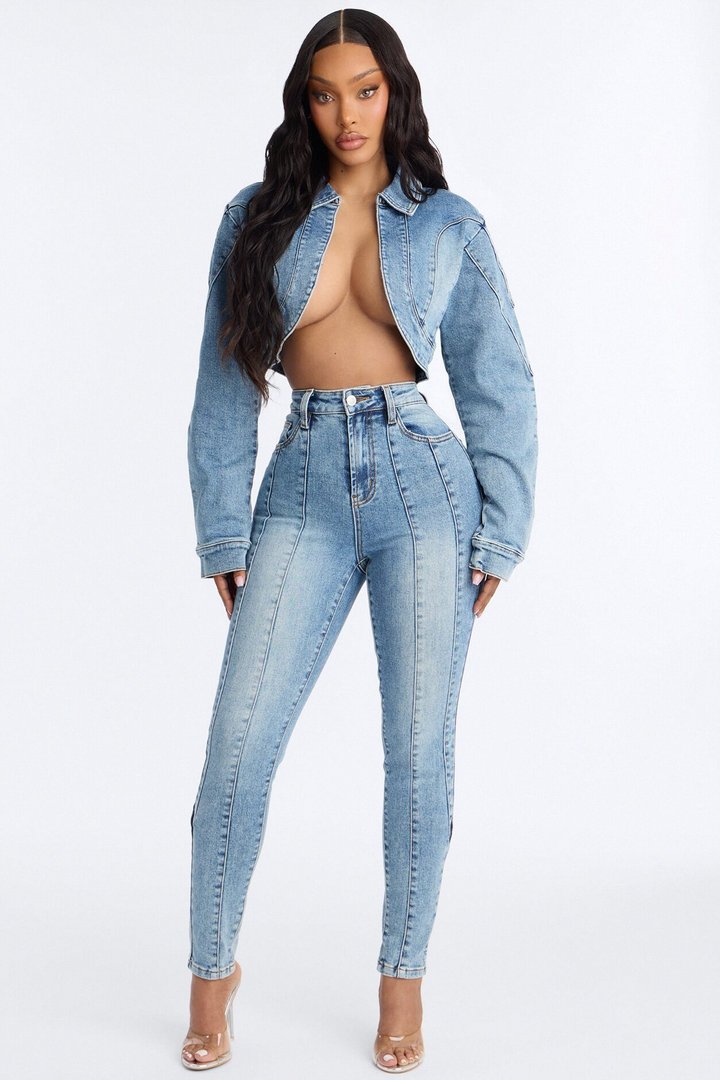 All Access High Rise Skinny Jeans - Medium Wash