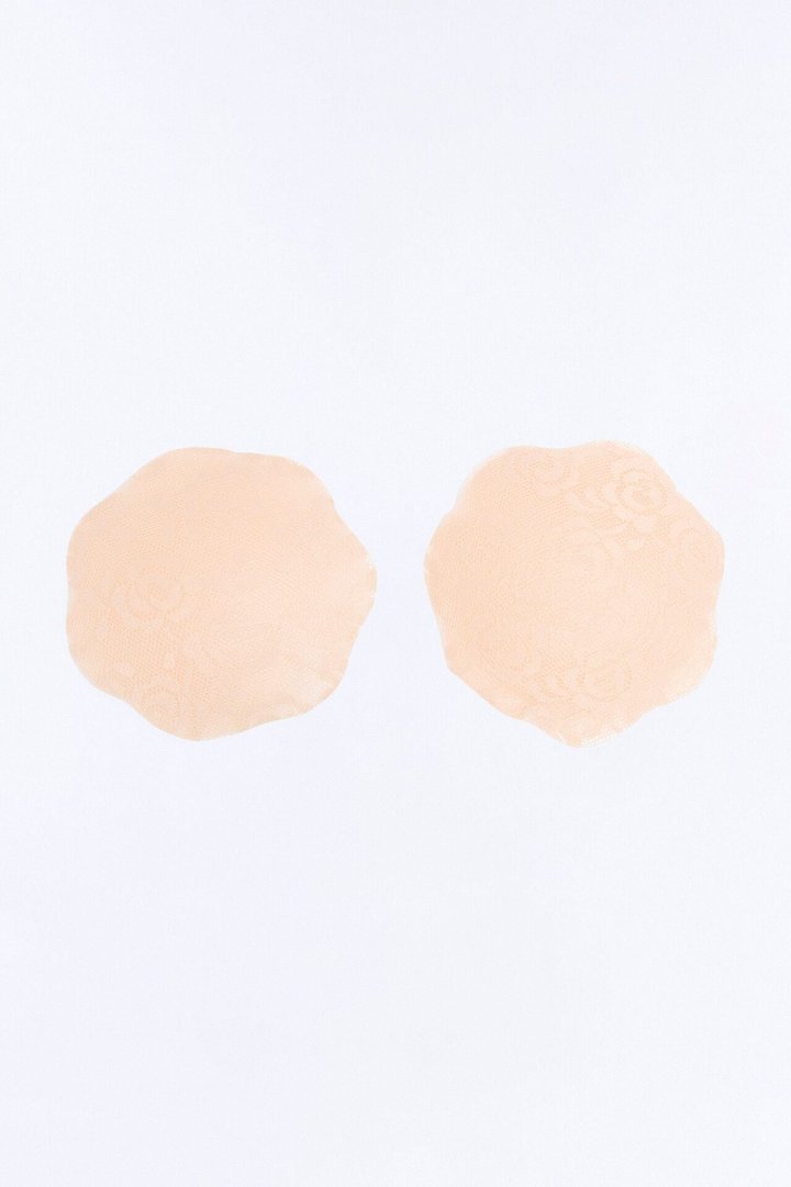 So Fine 4″ Lace Flower Gel Pasties - Nude