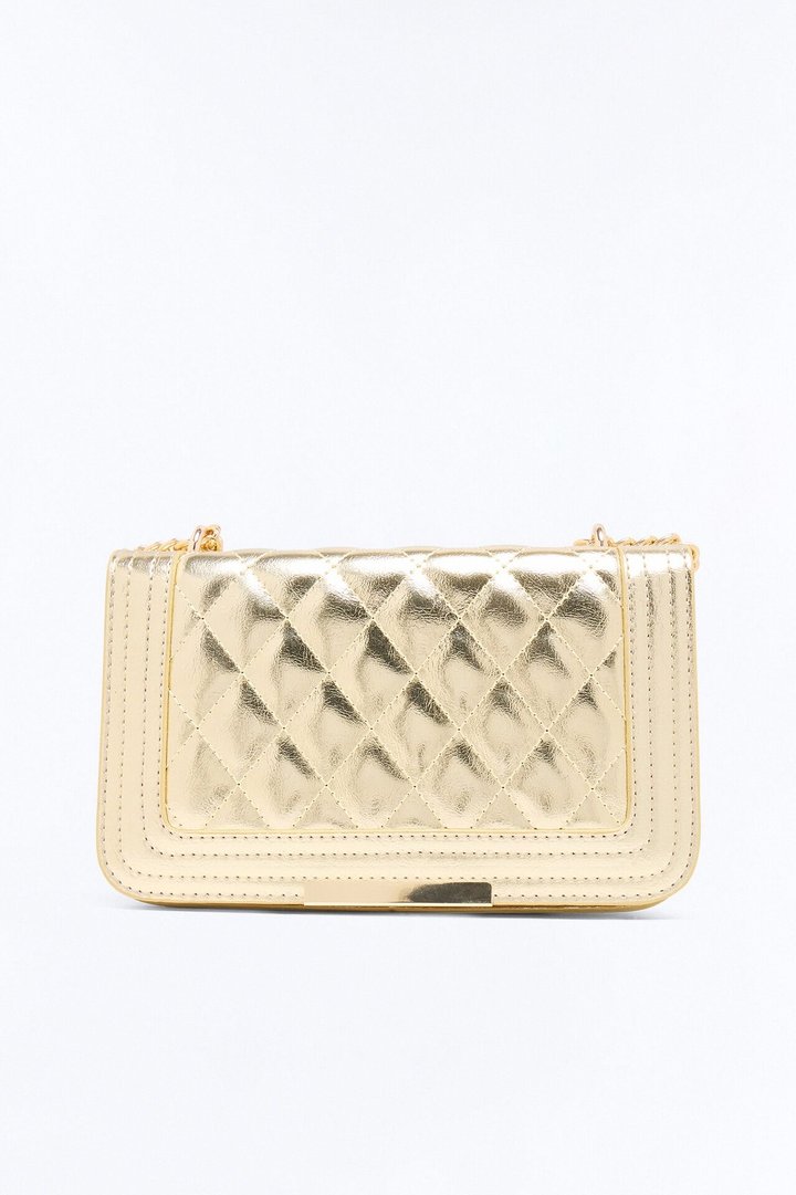 Leave The Rest Behind Crossbody Bag - Gold