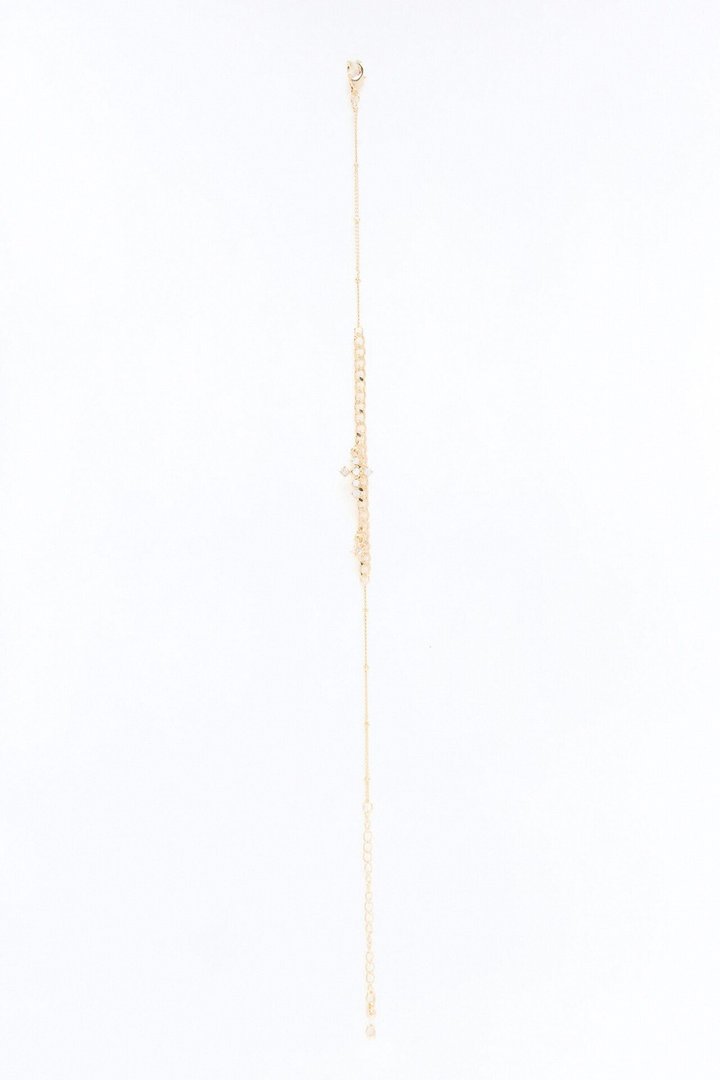 Trust In Faith Dainty Anklet - Gold