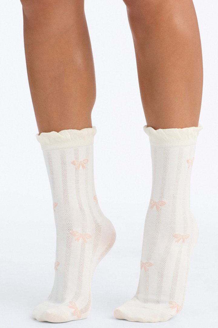 Pretty Little Thing 3 Pack Crew Socks - White/combo
