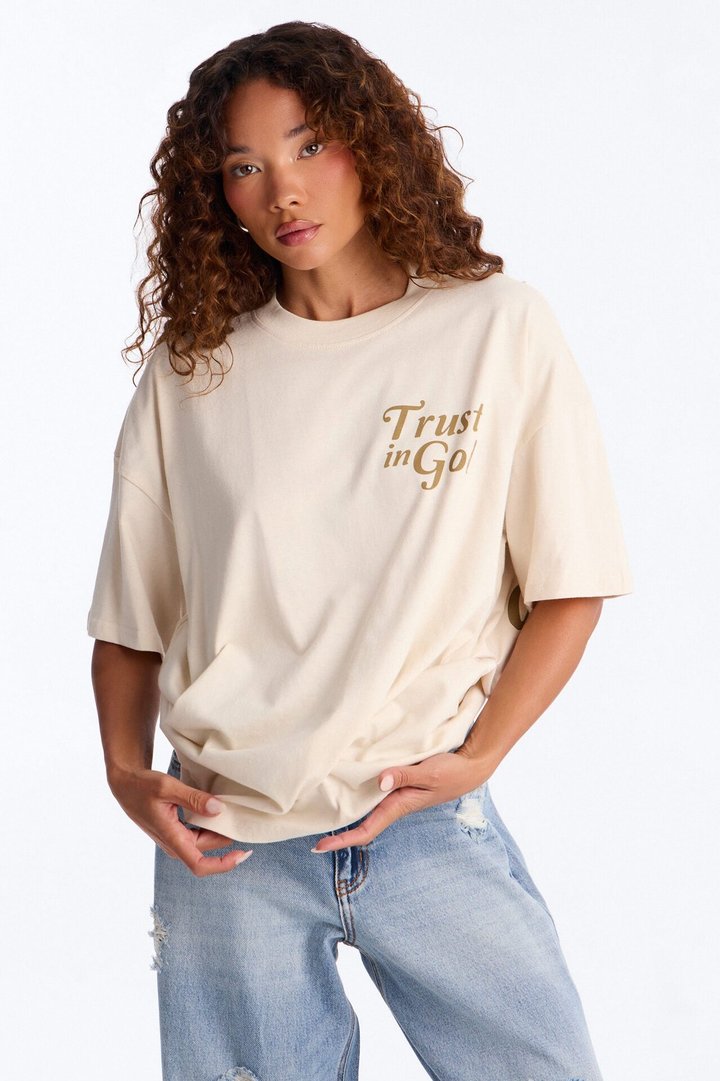 Trust In God Tee - Off White