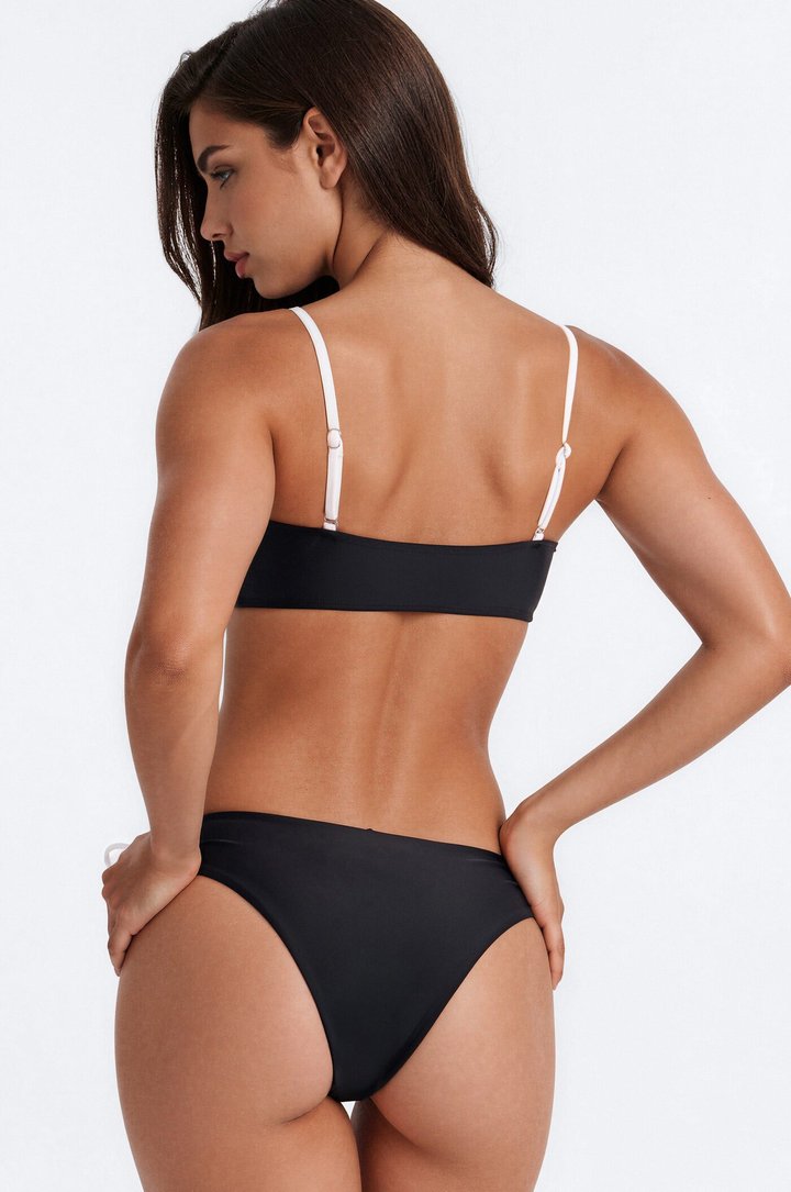 Willow Cut Out 2 Piece Bikini Set - Black/White