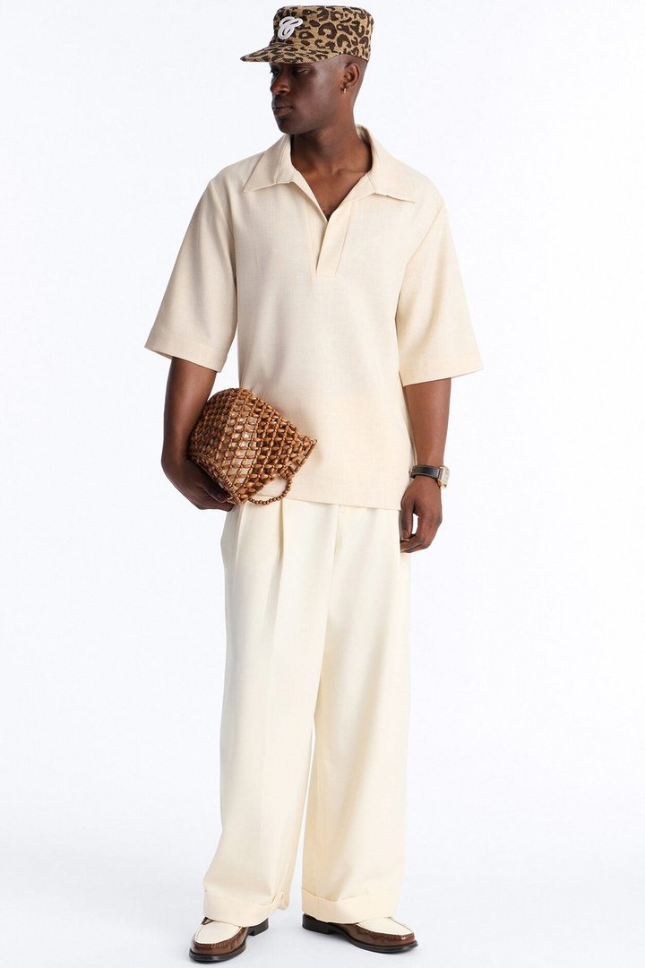 Sorrento Relaxed Polo - Tan