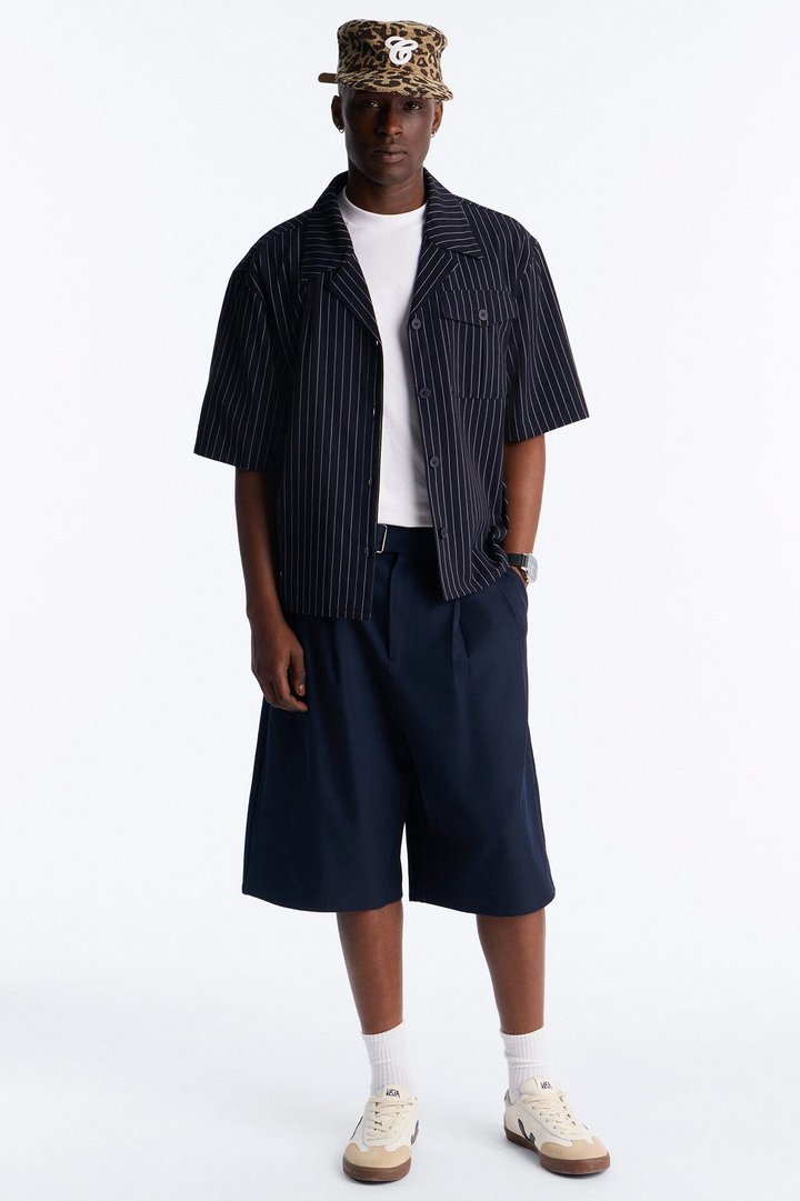 Vanderbilt Gurkha Baggy Trouser Short - Navy