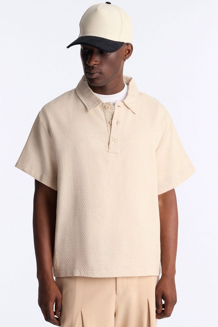 Sandbar Square Polo - Cream