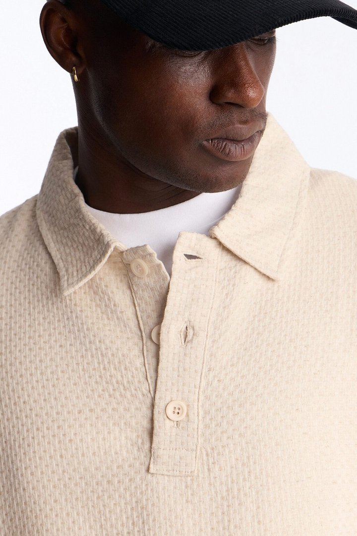 Sandbar Square Polo - Cream