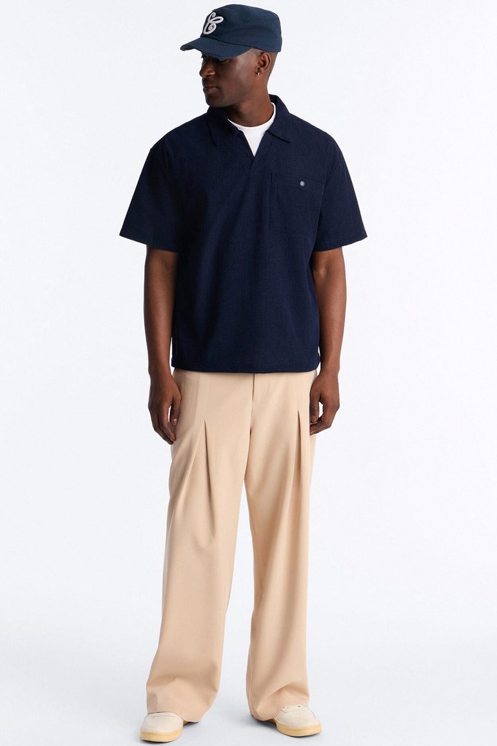 Relaxed Corvino Polo - Navy