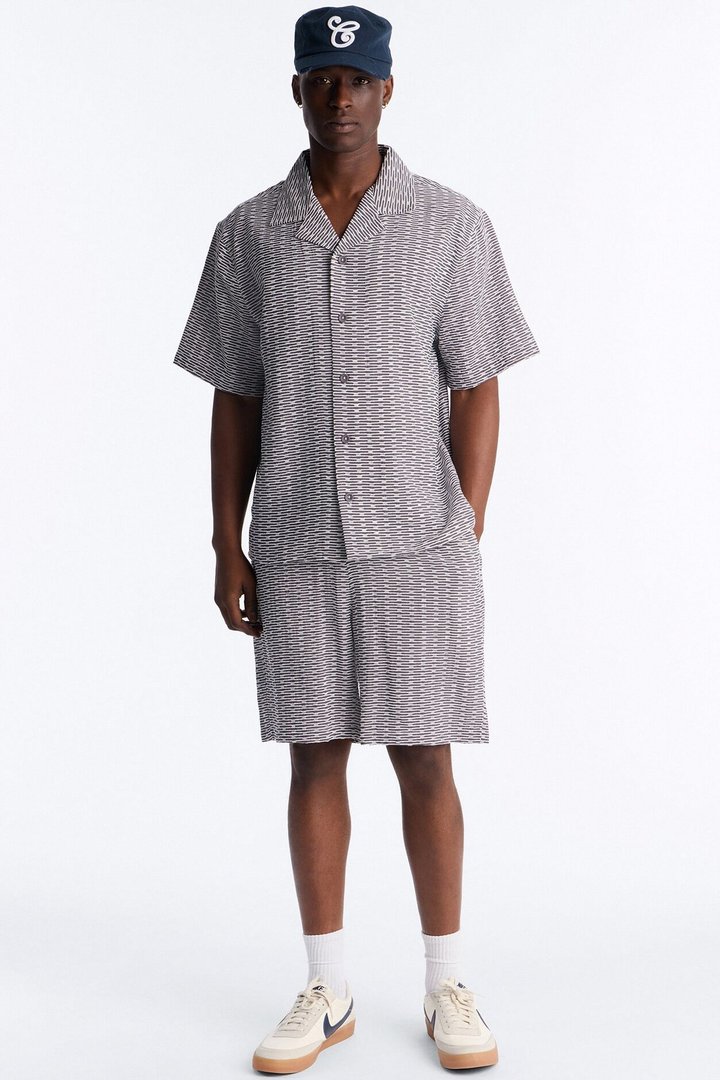 Chenille Terrace Textured Relaxed Short - Grey