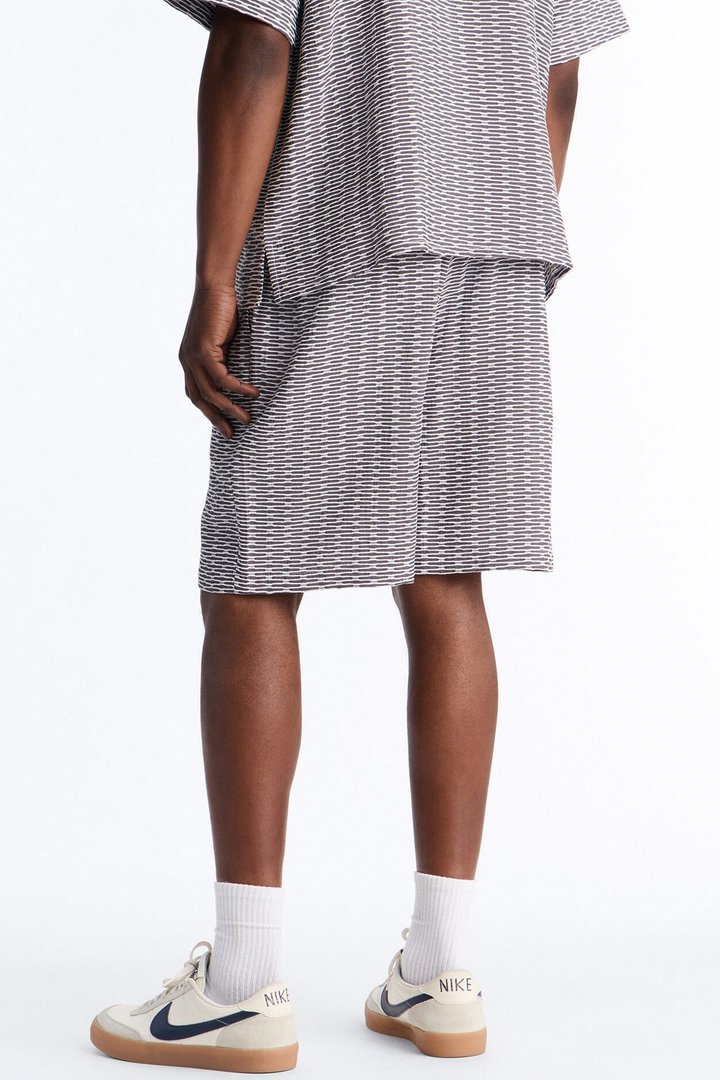 Chenille Terrace Textured Relaxed Short - Grey