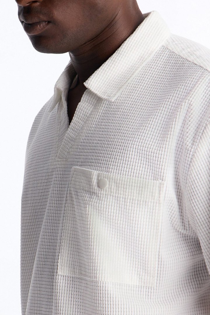 Relaxed Corvino Polo - Off White