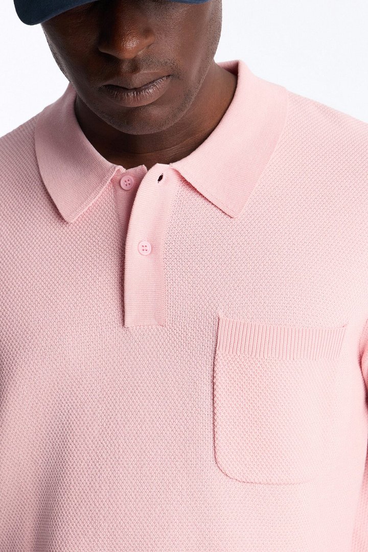 Everyday Pocket Pique Polo - Pink