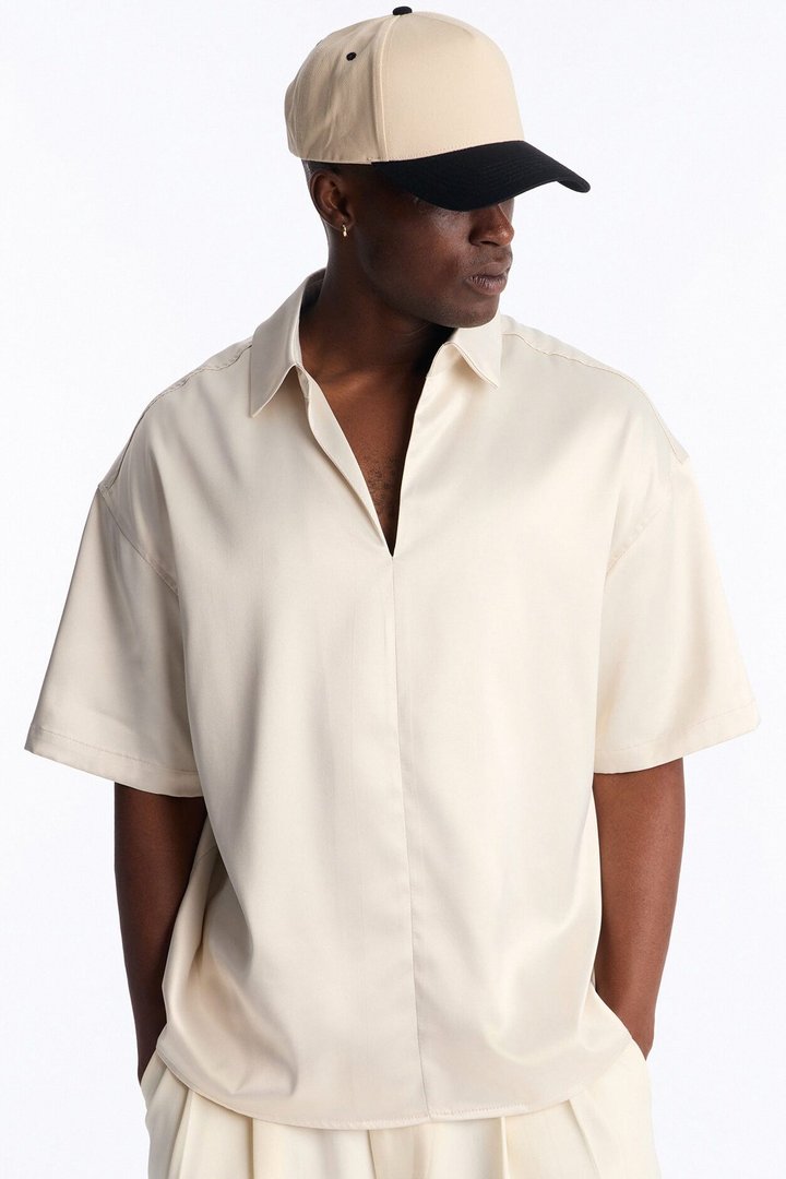 Relaxed Luxe Lumina Easy Flow Polo - White