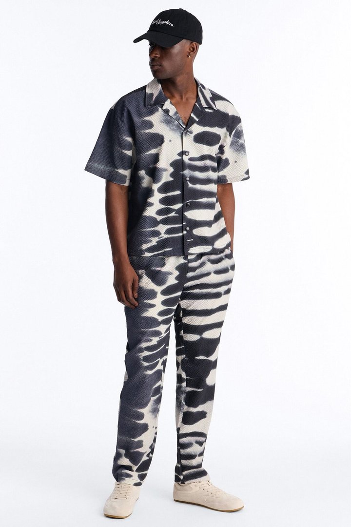 Lunar Forge Textured Straight Leg Pant - Grey/combo