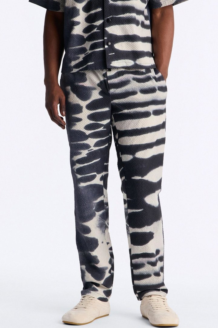 Lunar Forge Textured Straight Leg Pant - Grey/combo