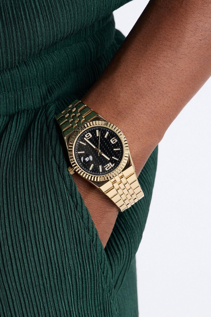 Golden Midnight Hour Watch - Gold/Black