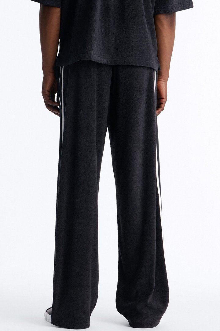 Classic Terry Cloth Baggy Pant - Black/combo