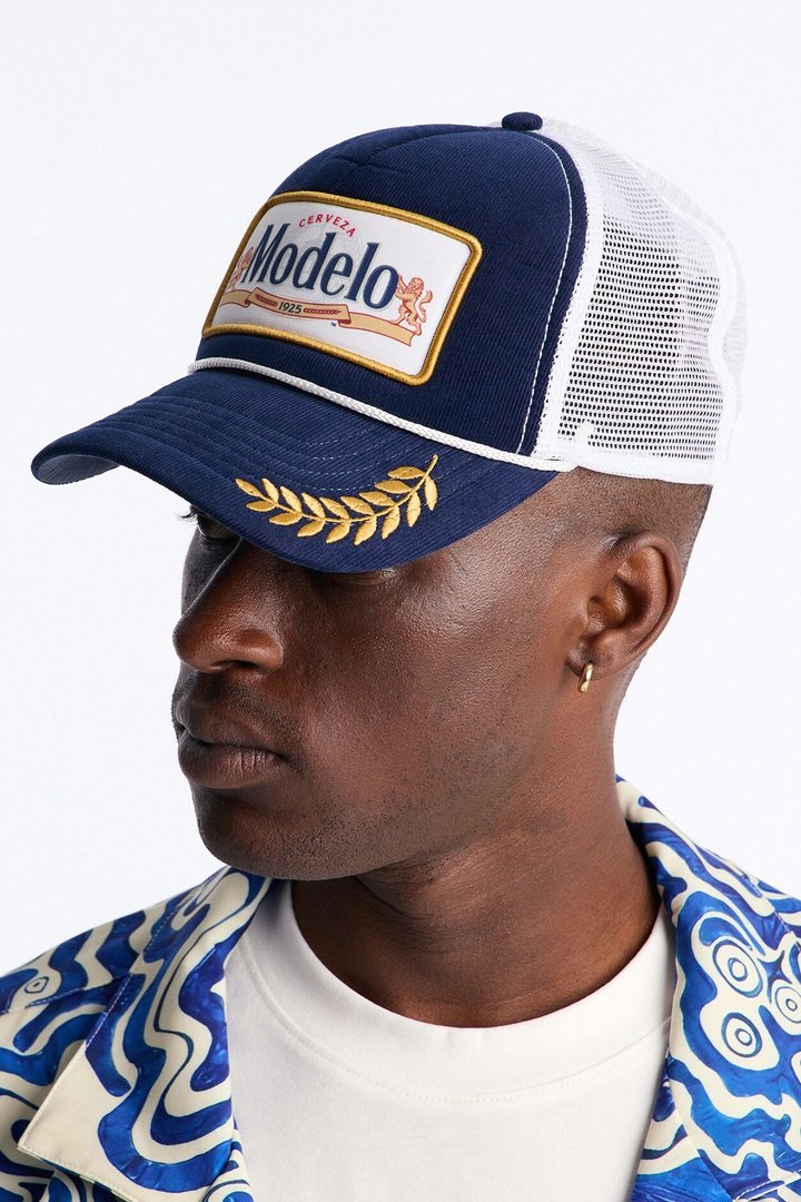 Modelo Corduroy Trucker Hat - Navy