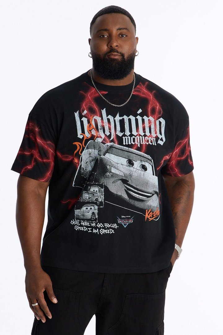 Cars LMQ Heavy Weight Boxy Short Sleeve Tee - Black