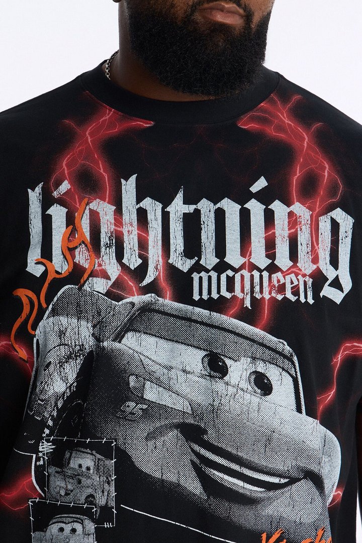 Cars LMQ Heavy Weight Boxy Short Sleeve Tee - Black
