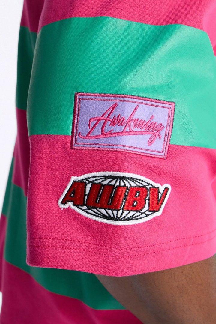 Relaxed New Age Polo - Green/combo