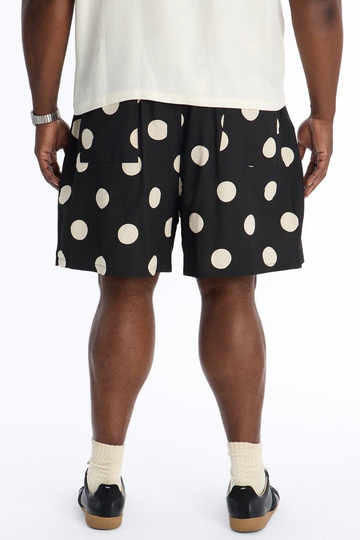 Signature Polka Dot Relaxed Short - Black/combo