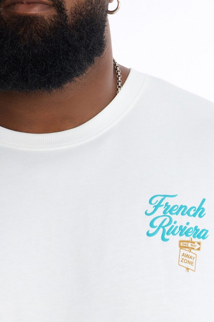 French Riviera Heavy Weight Short Sleeve Tee - White