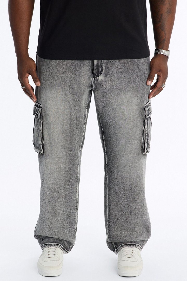 Chill Straight Cargo Jean - Grey