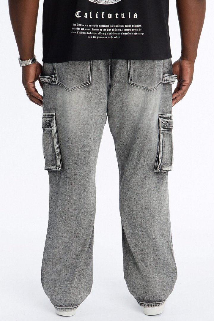 Chill Straight Cargo Jean - Grey