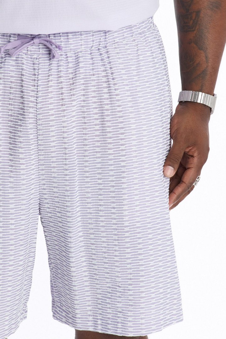 Chenille Terrace Textured Relaxed Short - Purple