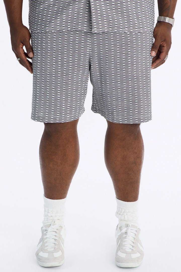 Chenille Terrace Textured Relaxed Short - Grey