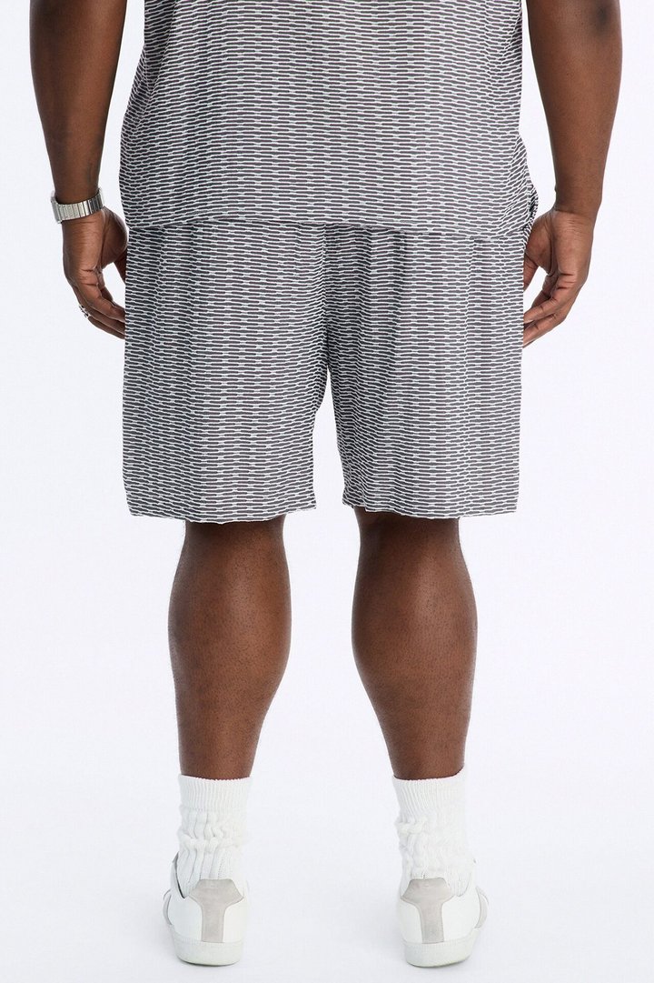 Chenille Terrace Textured Relaxed Short - Grey