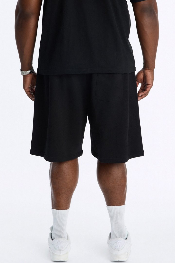 Spider Man All Over Print Relaxed Sweat Short - Black