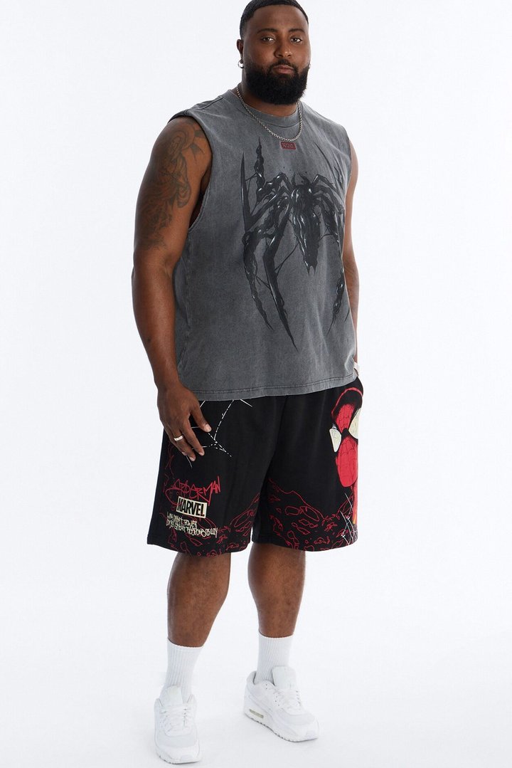 Marvel Venom Icon Muscle Tee - Black Wash