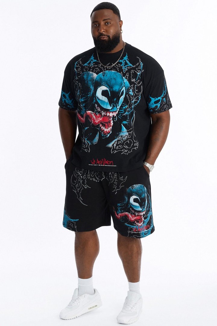Venom Heavy Weight Boxy Short Sleeve Tee - Black