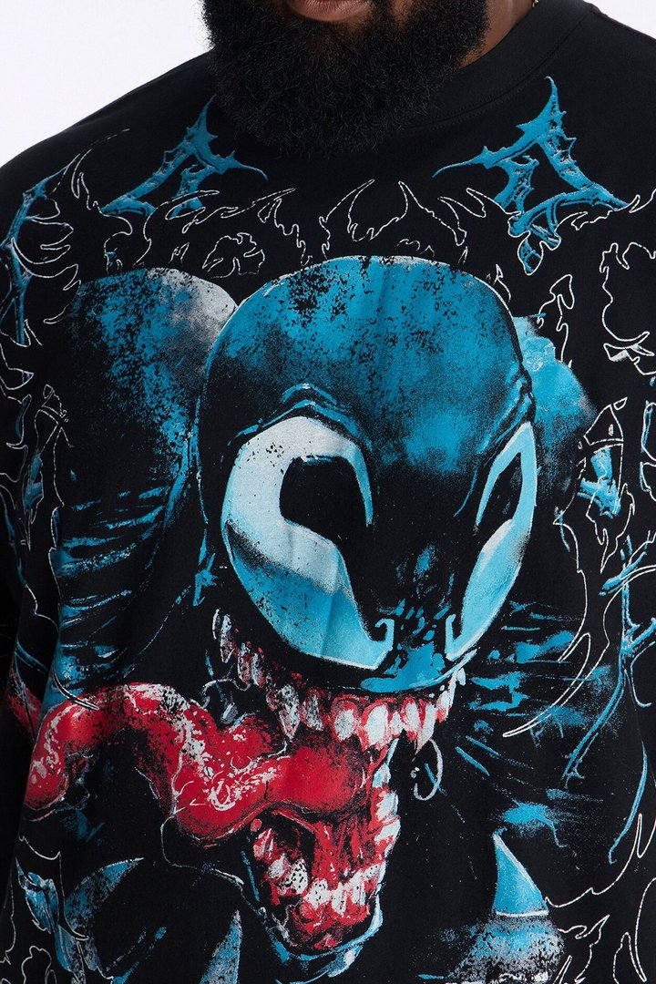 Venom Heavy Weight Boxy Short Sleeve Tee - Black