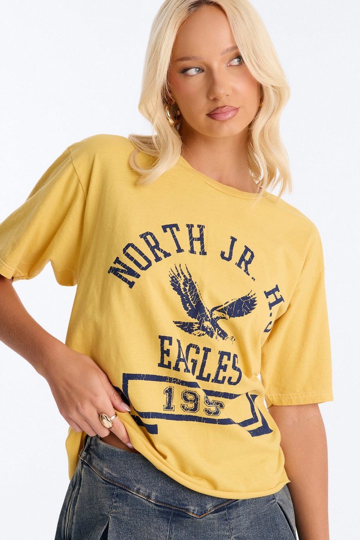 Eagles 1996 Vintage Gym Tee - Mustard