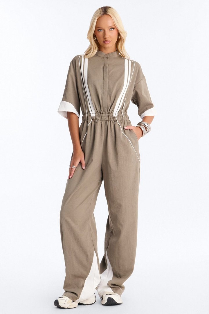 Taylor Sporty Vibe Jumpsuit - Olive