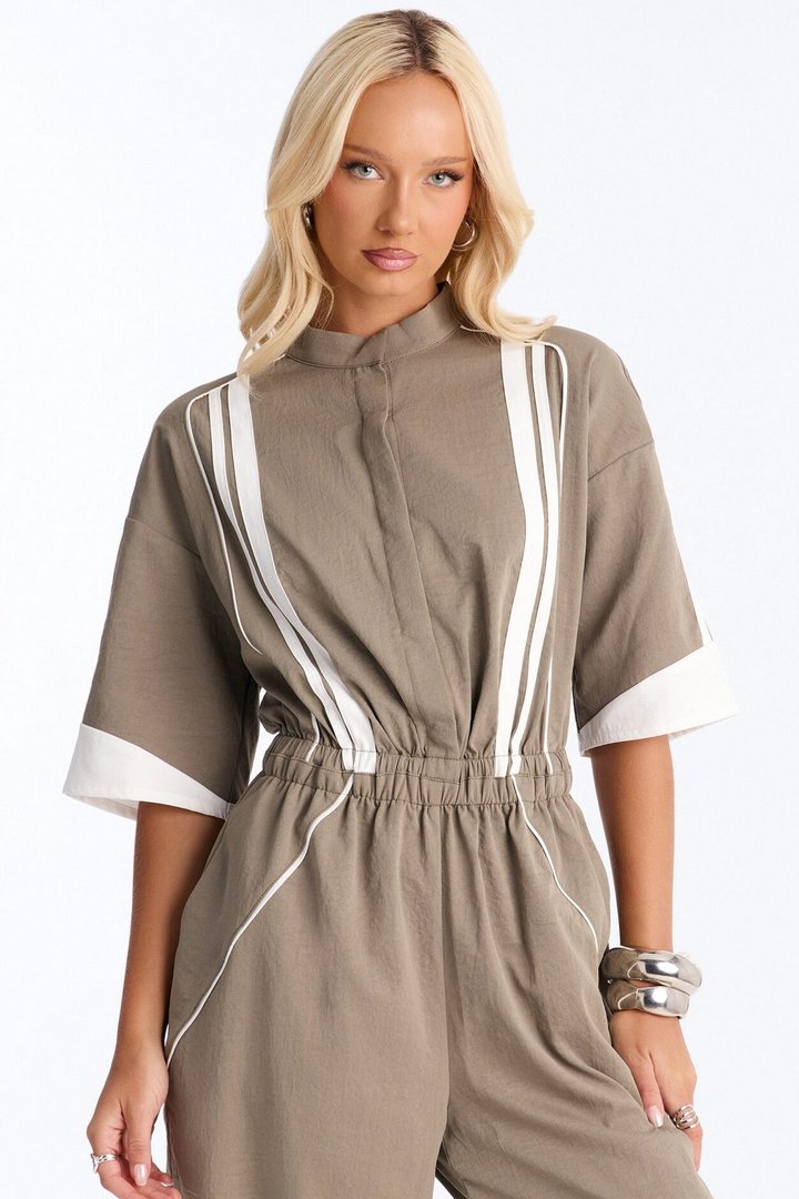 Taylor Sporty Vibe Jumpsuit - Olive