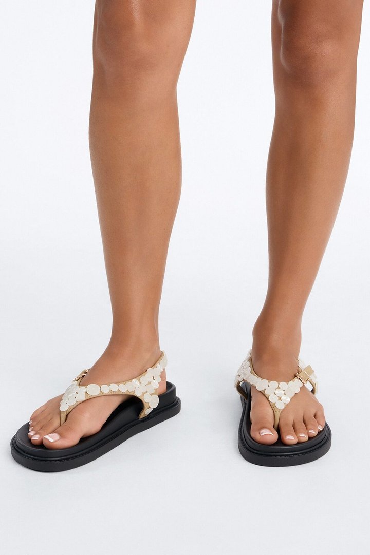 Kariselle Ankle Strap Sandals - Taupe